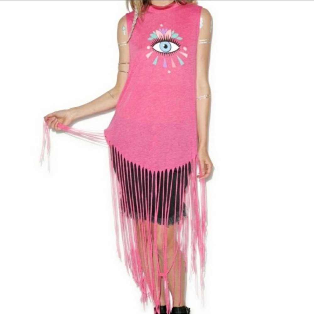 ✨SALE✨ Wildfox Evil Eye Fringe Coverup Top